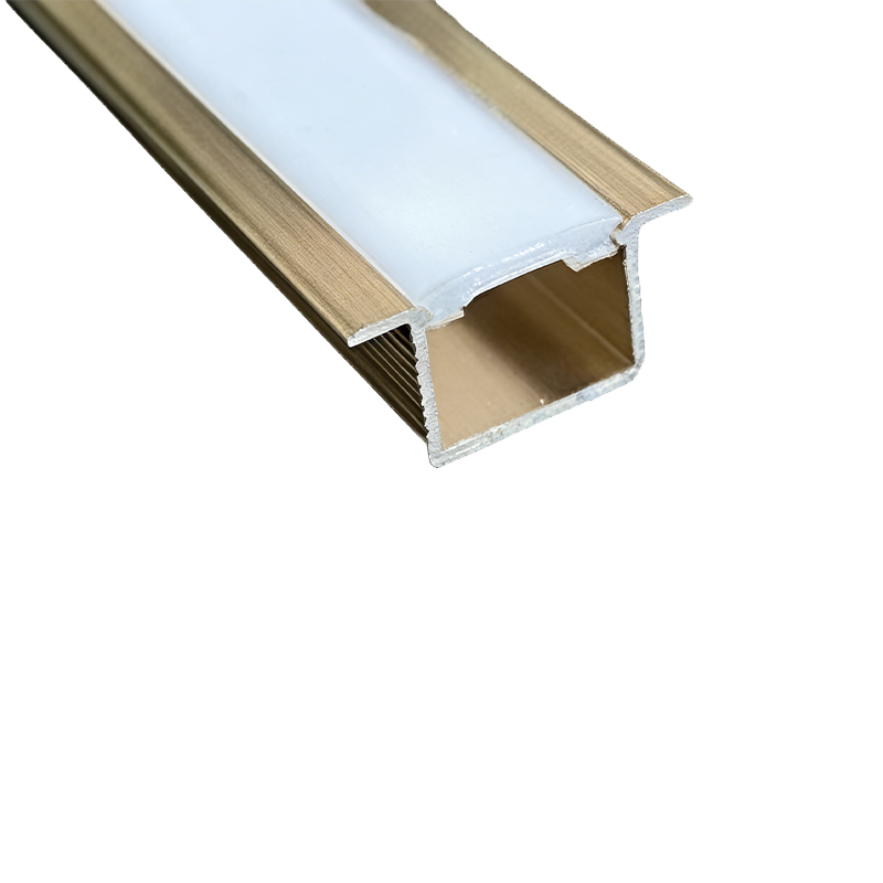 X8 aluminiumlinjer med lampor för 8 mm träfanerpanel med belyst design