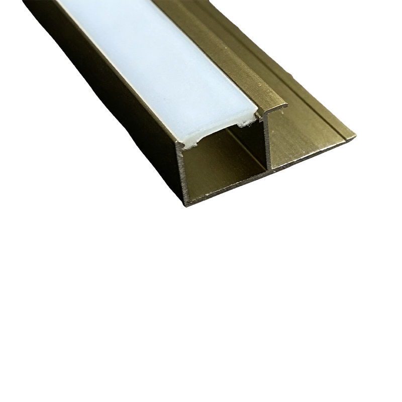 X8 sömlösa infällda LED-aluminiumlinjer för moderna inredningssnickerier